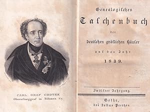 Genealogisches Taschenbuch der Deutschen Gräflichen Häuser 1839.