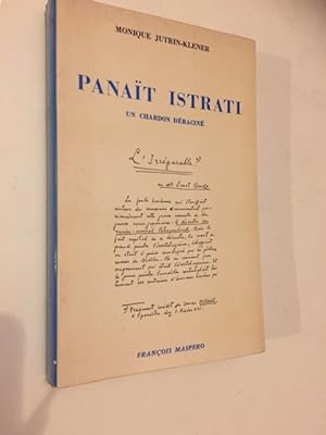 Bild des Verkufers fr Panat Istrati - Un Chardon Dracin zum Verkauf von Librairie Axel Benadi