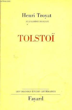 Bild des Verkufers fr Tolsto - Collection les grandes tudes littraires. zum Verkauf von Le-Livre