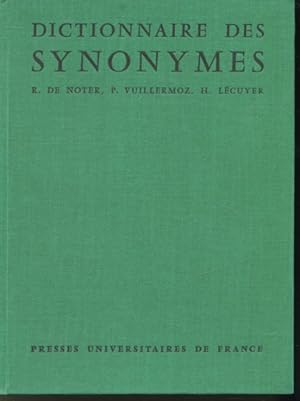 Seller image for Dictionnaire des synonymes for sale by Librairie Le Nord