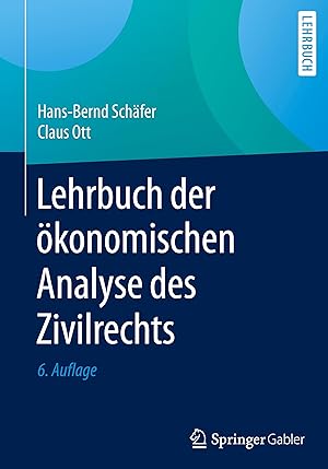 Image du vendeur pour Lehrbuch der oekonomischen Analyse des Zivilrechts mis en vente par moluna
