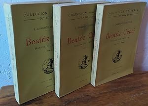 Seller image for BEATRIZ CENCI. Historia del siglo XVI. 3 Tomos for sale by EL RINCN ESCRITO