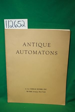 Seller image for A Loan Exhibition of Antique Automations November 3 - December 5, 1950 for sale by Princeton Antiques Bookshop