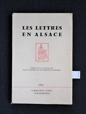 Image du vendeur pour Les lettres en Alsace. mis en vente par "Jos Fritz" Antiquariat Matthias Putze