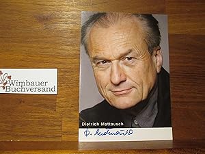 Bild des Verkufers fr Original Autogramm Dietrich Mattausch Der Fahnder /// Autograph signiert signed signee zum Verkauf von Antiquariat im Kaiserviertel | Wimbauer Buchversand