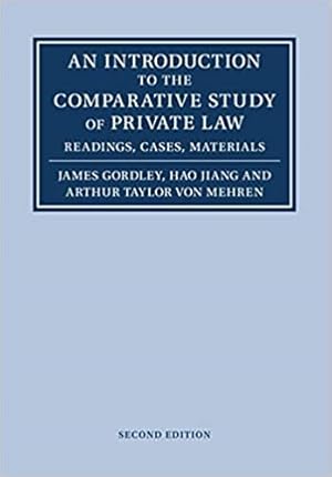 Immagine del venditore per Introduction to the Comparative Study of Private Law : Readings, Cases, Materials venduto da GreatBookPricesUK