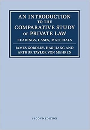 Seller image for Introduction to the Comparative Study of Private Law : Readings, Cases, Materials for sale by GreatBookPricesUK