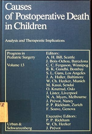 Immagine del venditore per Causes of postoperative death in children : analysis and therapeut. implications. Progress in pediatric surgery ; Vol. 13; venduto da books4less (Versandantiquariat Petra Gros GmbH & Co. KG)