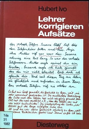 Bild des Verkufers fr Lehrer korrigieren Aufstze : Beschreibung e. Zustands u. berlegungen zu Alternativen. Diesterwegs rote Reihe; zum Verkauf von books4less (Versandantiquariat Petra Gros GmbH & Co. KG)