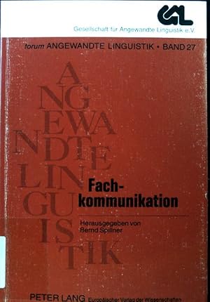 Seller image for Fachkommunikation. Kongrebeitrge zur 24.Jahrestagung der Gesellschaft fr Angewandte Linguistik, GAL; Forum angewandte Linguistik ; Bd. 27; for sale by books4less (Versandantiquariat Petra Gros GmbH & Co. KG)