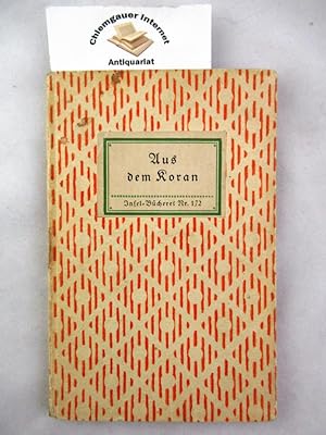 Seller image for Der Koran. In Auswahl hrsg. von E. Harder / Insel-Bcherei ; Nr. 172 for sale by Chiemgauer Internet Antiquariat GbR