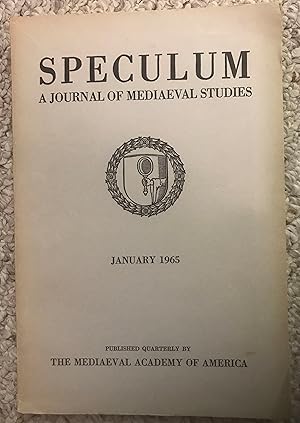 Immagine del venditore per Speculum A Journal Of Mediaeval Studies Volume LX, Number 1 January 1965 The Impact of Charlemagne on the Institutions of the Frankish Realm venduto da Three Geese in Flight Celtic Books