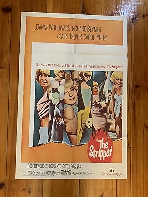 Seller image for The Stripper One Sheet 1963 Joanne Woodward, Richard Beymer for sale by AcornBooksNH