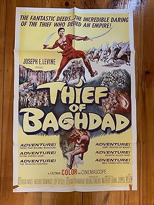 Immagine del venditore per Thief of Bagdad One Sheet 1961 Steve Reeves, Giorgia Moll venduto da AcornBooksNH