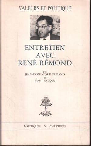 Imagen del vendedor de Entretien avec Ren Rmond a la venta por librairie philippe arnaiz