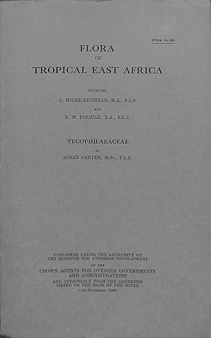 Bild des Verkufers fr Tecophilaeaceae (Flora of Tropical East Africa) zum Verkauf von WeBuyBooks