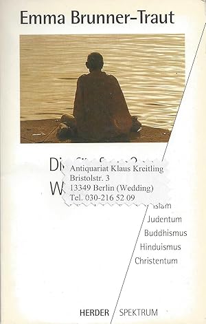 Seller image for Die fnf groen Weltreligionen. Islam - Judentum - Buddhismus - Hinduismus - Christentum for sale by Klaus Kreitling