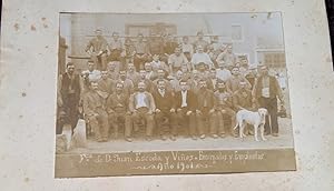 3 FOTOGRAFIAS DE FABRICA JUAN ESCODA Y VIÑES, TEXTIL, VILANOVA I LA GELTRU 1901