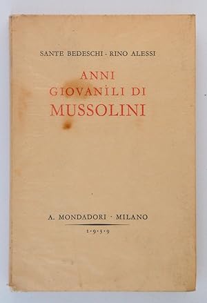 Imagen del vendedor de Anni giovanili di Mussolini a la venta por FABRISLIBRIS