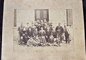 FOTOGRAFIA DE PERSONAL DE TINTORERIA, FRANCISCO PUIG MARTIN 1896 VILADRAU