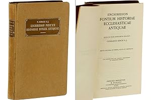 Image du vendeur pour Enchiridion Fontium Historiae Ecclesiasticae Antiquae. Quod in usum scholarum collegit. Editio Secunda et tertia, aucta et emendata. Ed. sec. et tertia, aucta et emend. mis en vente par Antiquariat Lehmann-Dronke