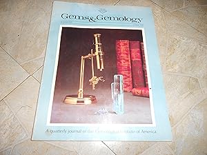 Image du vendeur pour gems and gemology spring 1981 vol. 17 no. 1 mis en vente par ralph brandeal