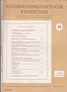 Image du vendeur pour Naturwissenschaftliche Rundschau. mis en vente par Buchversand Joachim Neumann