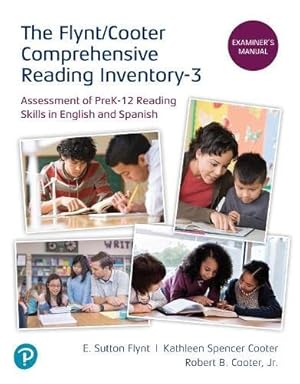 Seller image for Flynt/Cooter Comprehensive Reading Inventory-3 : Assessment of PreK-12 Reading Skills in English and Spanish for sale by GreatBookPrices