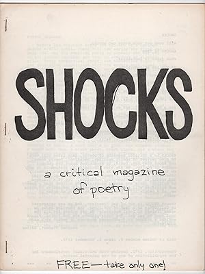 Bild des Verkufers fr Shocks 1 (Volume 1, Number 1; November 1972) zum Verkauf von Philip Smith, Bookseller