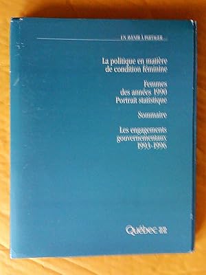 Un avenir à partager: la politique en matière de condition féminine (4 volumes dans un boîtier)