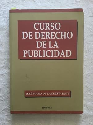 Seller image for Curso de derecho de la publicidad for sale by Libros Ambig