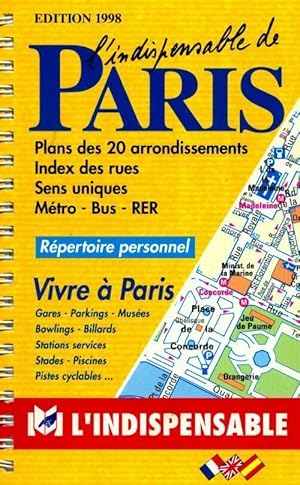 Seller image for L'indispensable de Paris 1998 - Collectif for sale by Book Hmisphres