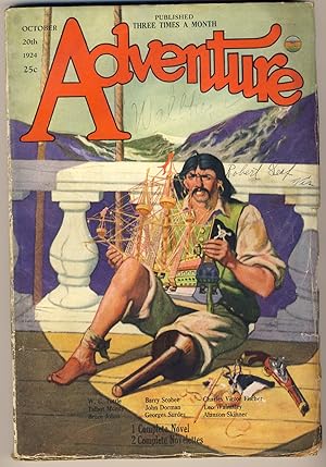 Imagen del vendedor de ADVENTURE - October 20 1924 a la venta por Gene Zombolas