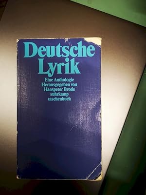Bild des Verkäufers für Deutsche Lyrik : eine Anthologie. hrsg. von Hanspeter Brode / Suhrkamp Taschenbuch ; 1607 zum Verkauf von Antiquariat-Fischer - Preise inkl. MWST