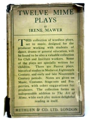 Imagen del vendedor de Twelve Mime Plays a la venta por World of Rare Books