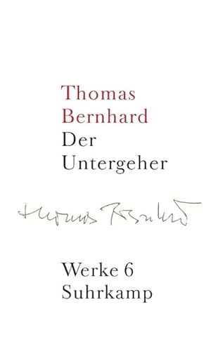Bild des Verkufers fr Werke Der Untergeher : Roman. Hrsg. v. Renate Langer zum Verkauf von AHA-BUCH GmbH