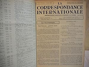 La Correspondance Internationale. Année 1933 reliée