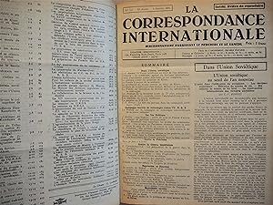 La Correspondance Internationale. Année 1935 reliée