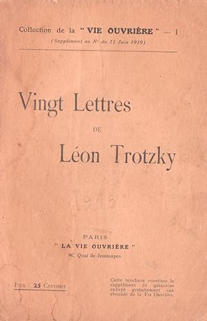 Vingt Lettres de Léon Trotzky