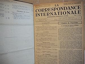 La Correspondance Internationale. Année 1936 reliée