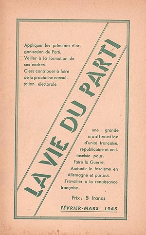 La Vie du Parti. Février-mars 1945.