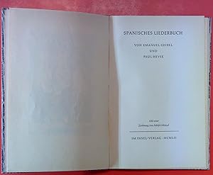 Seller image for Spanisches Liederbuch for sale by biblion2