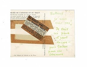 Carte postale autographe de Lawrence Durrell adressée à Jani Brun : "Buttons. Je ne vous crois pa...