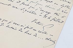 Lettre autographe signée de Gérard de Nerval adressée à Georges Bell