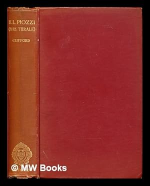 Seller image for Hester Lynch Piozzi (Mrs. Thrale) for sale by MW Books Ltd.