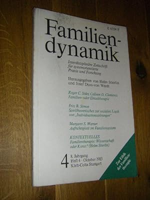 Seller image for Familiendynamik. Interdisziplinre Zeitschrift fr systemorientierte Praxis und Forschung. Heft 3, 8. Jahrgang, Juli 1983 for sale by Versandantiquariat Rainer Kocherscheidt