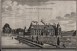 Bild des Verkufers fr Chasteau de Tanlay vers le Gardin. - Original-Kupferstich,1645 zum Verkauf von Antiquariat Kastanienhof