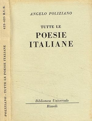 Bild des Verkufers fr Tutte le poesie italiane zum Verkauf von Biblioteca di Babele