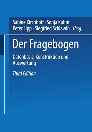 Seller image for Fragebogen : Datenbasis, Konstruktion, Auswertung. Sabine Kirchhoff . / UTB ; 2245 for sale by Antiquariat Mander Quell