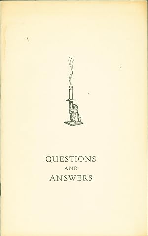 Questions and Answers Relating to the Rowfant Club